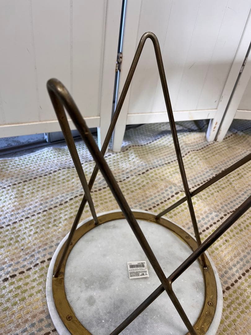 送料込み！ZARA  ザラホーム 大理石円形サイドテーブル レア