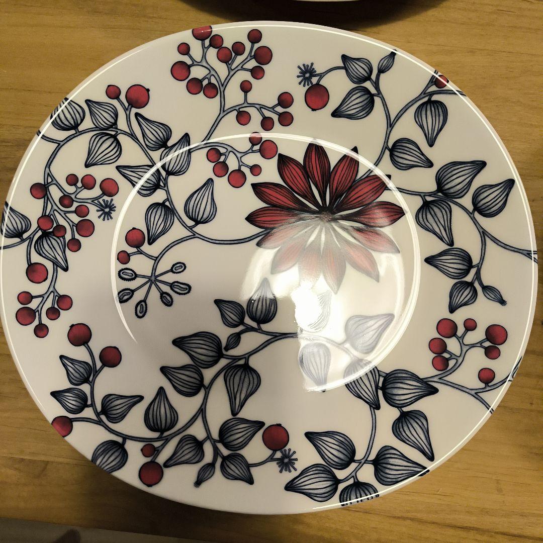 ARABIA ルノフロストベリー　オーバル 皿　プレート 25cm 4枚セット