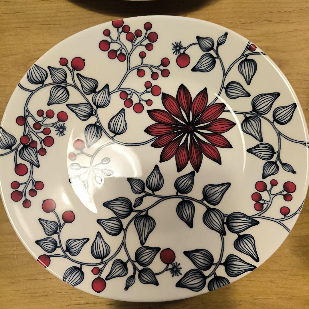 ARABIA ルノフロストベリー　オーバル 皿　プレート 25cm 4枚セット