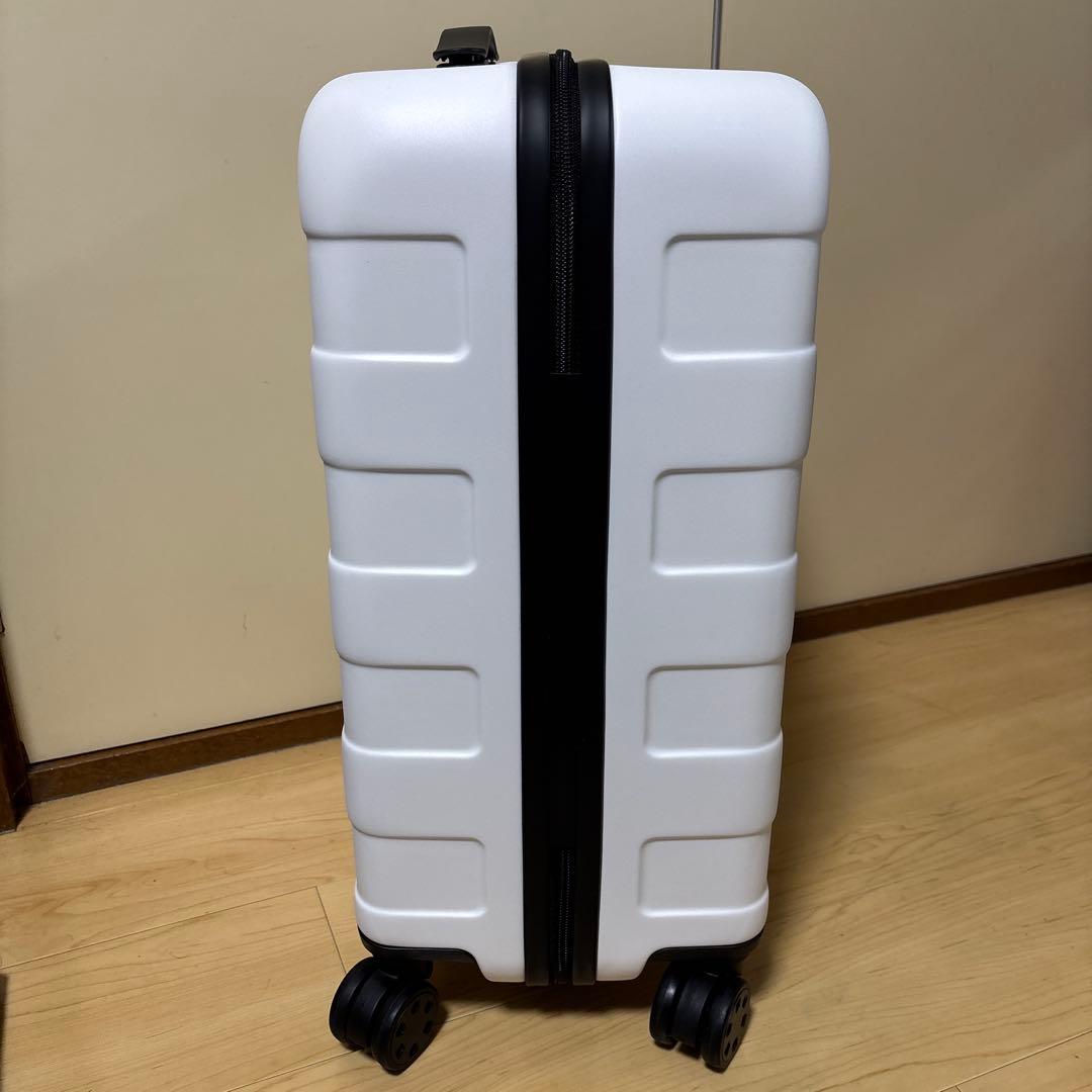 MUJI 無印良品 バーを自由に調節できる ハードキャリーケース 36L 白
