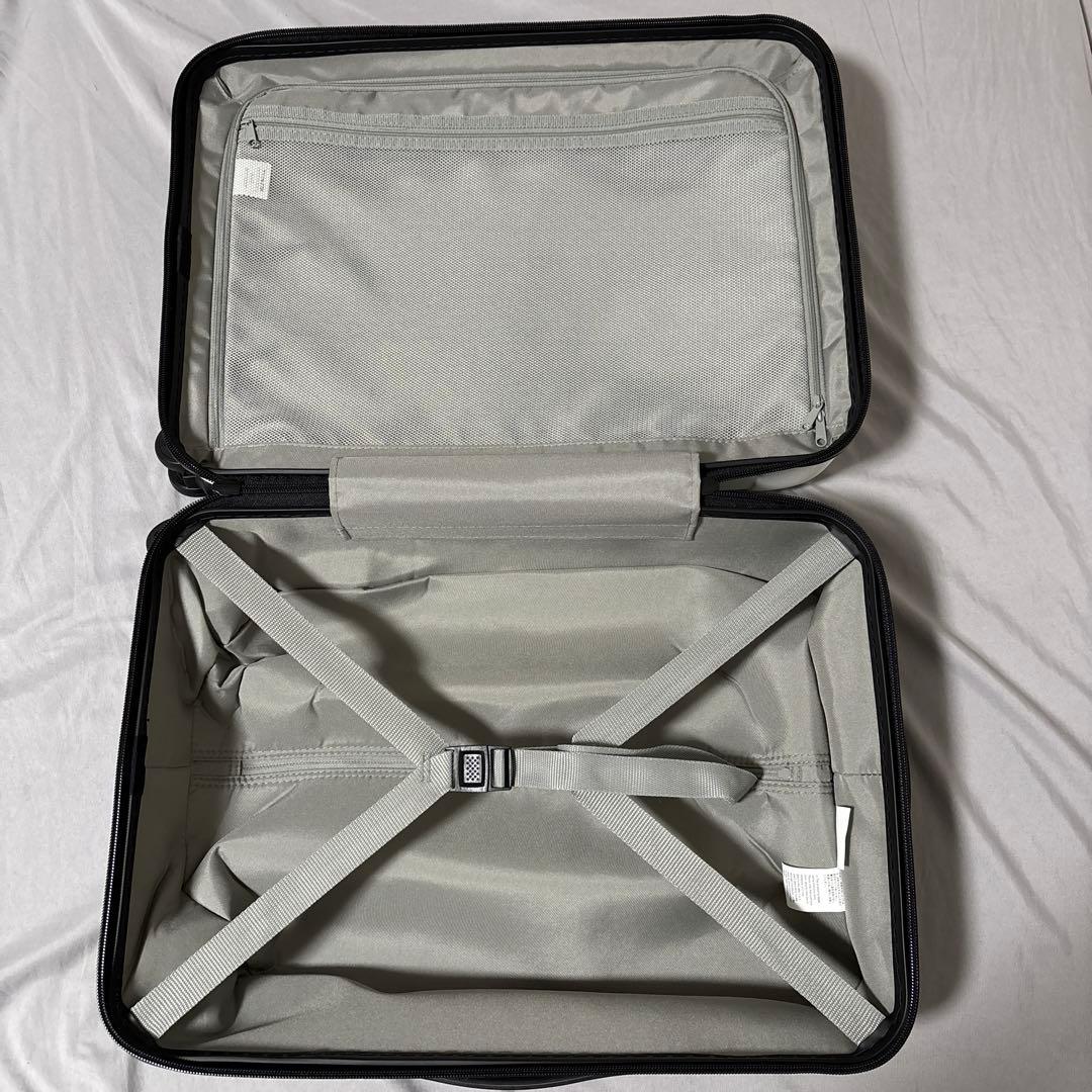 MUJI 無印良品 バーを自由に調節できる ハードキャリーケース 36L 白