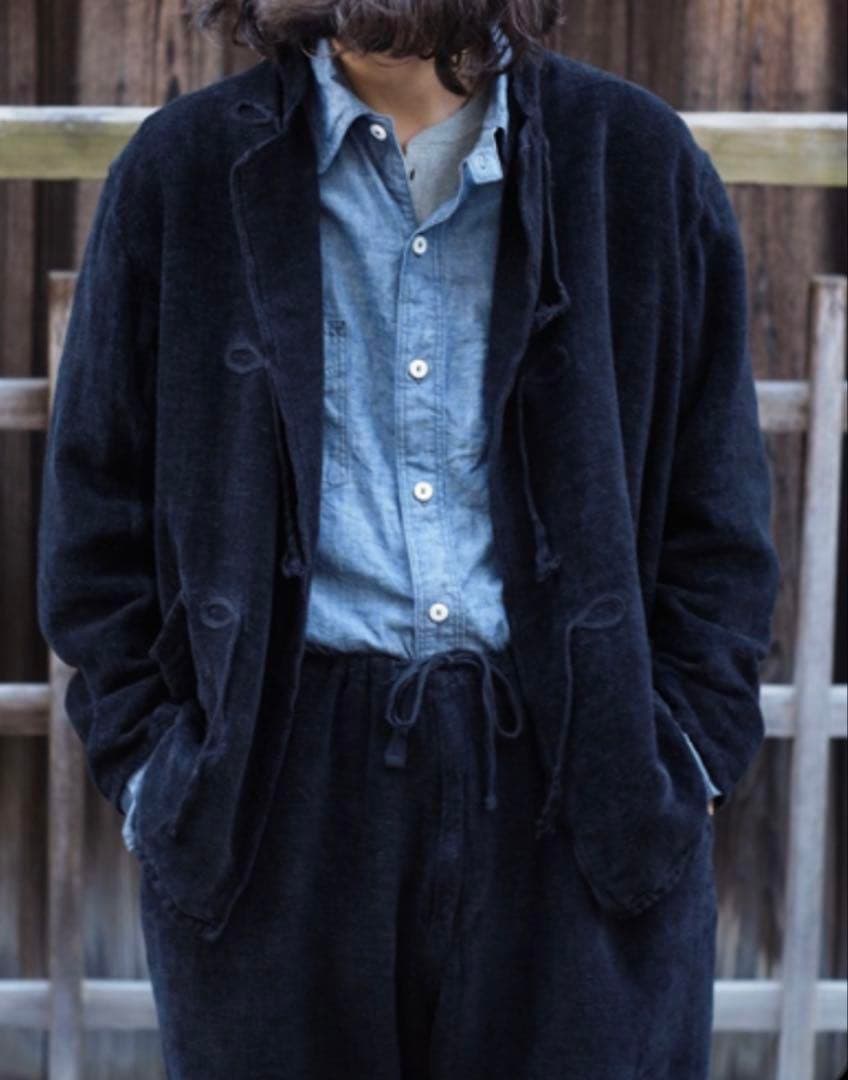 【希少品】comoli リネンモール スタンドカラージャケット サイズ 1