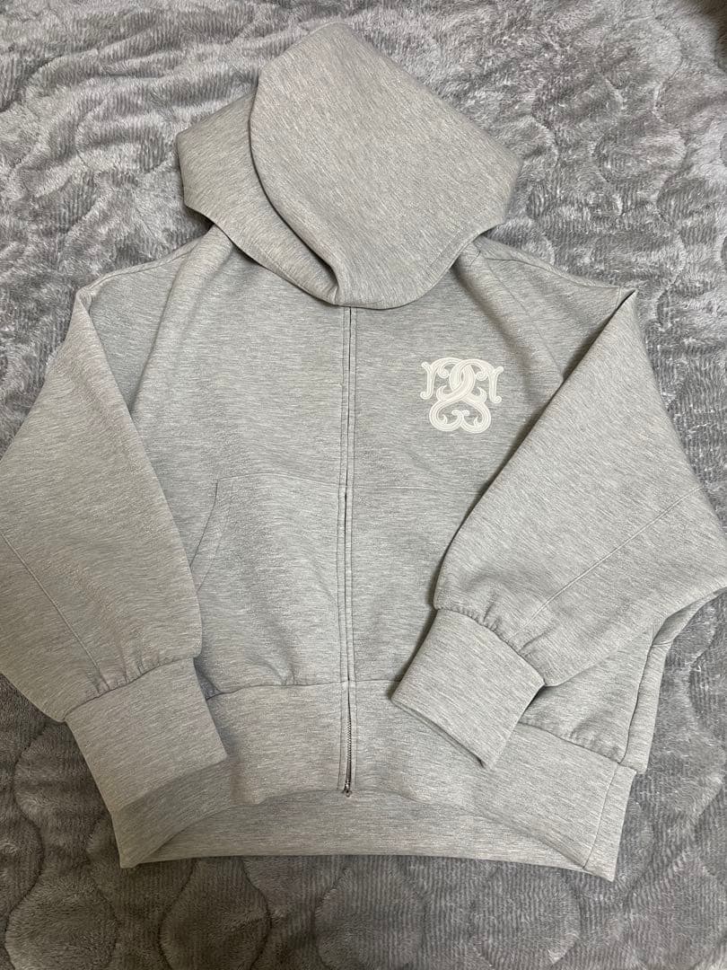 SNIDEL ボリュームパーカー グレーラメ