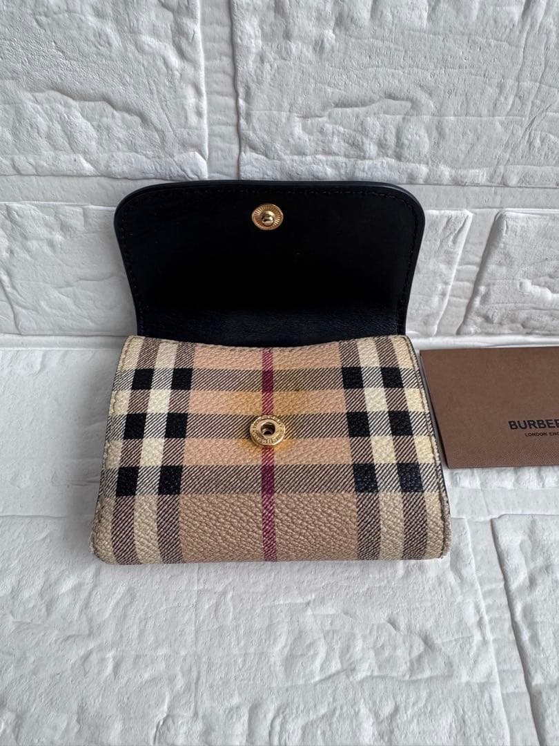BURBERRY 2つ折り財布 チェック コンパクト財布 バーバリー