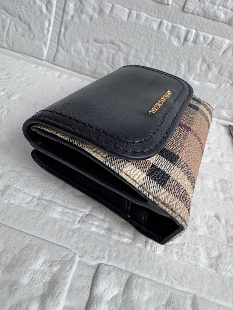 BURBERRY 2つ折り財布 チェック コンパクト財布 バーバリー