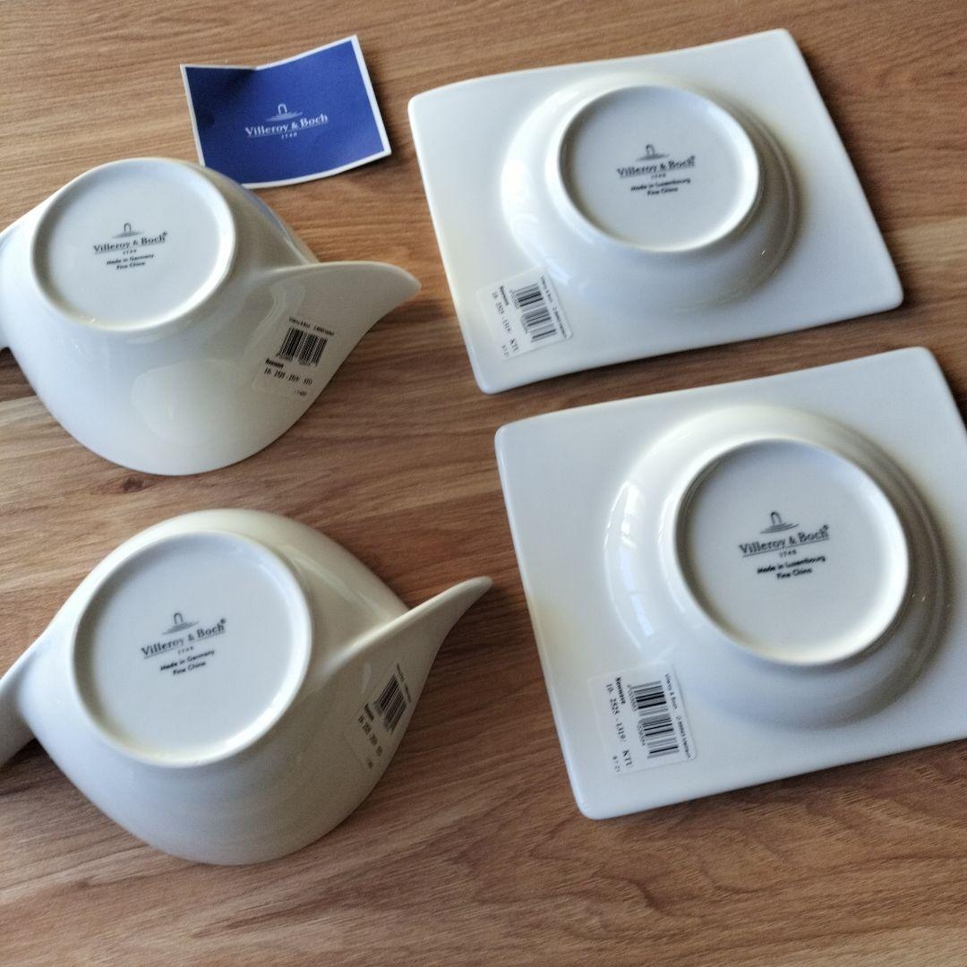 新品◆ビレロイ&ボッホニューウェーブプレート&スープカップ2セット