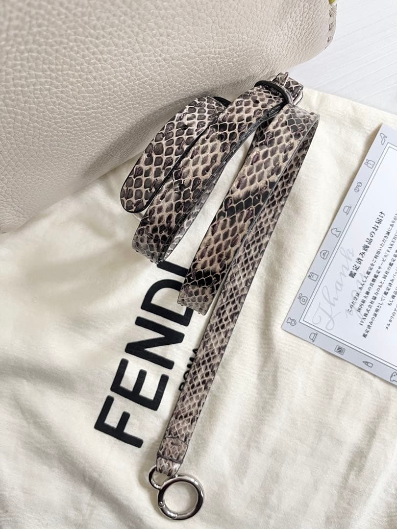 ⚪︎FENDI⚪︎ フェンディ ピーカブー ミニ セレリア パイソン 2way