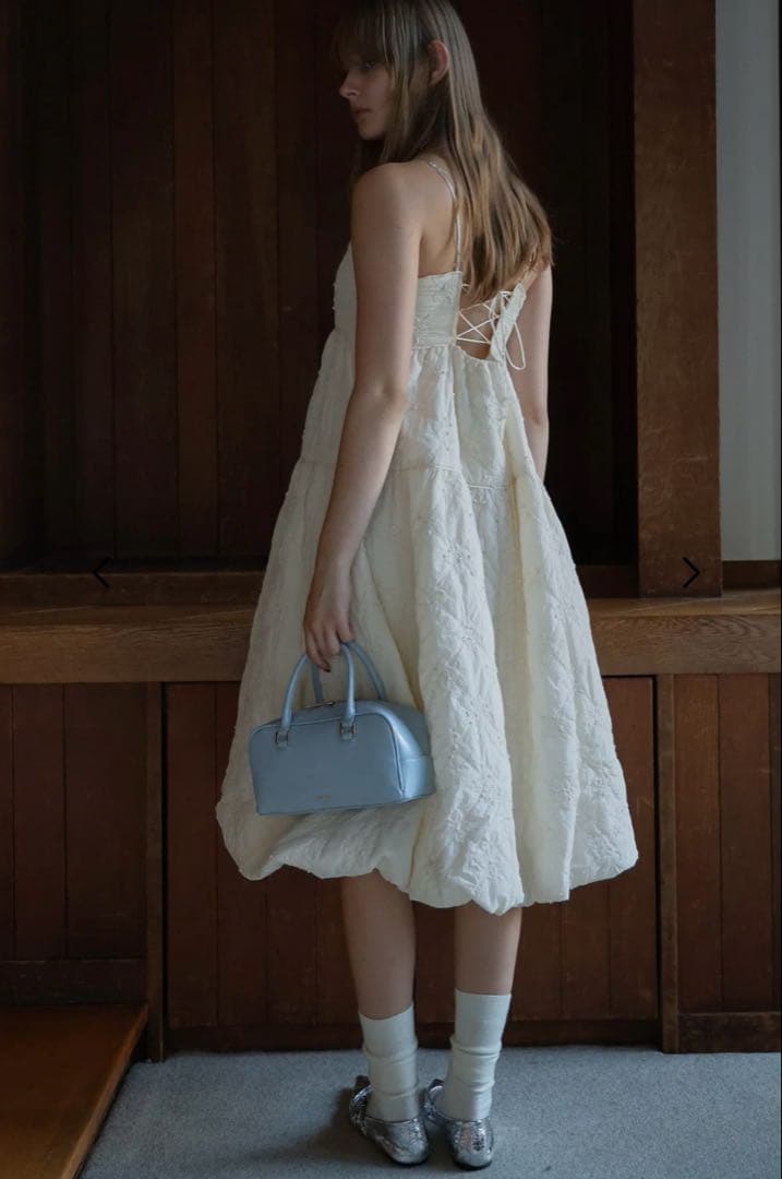 the toeホワイト　Rhea Jacquard Onepiece