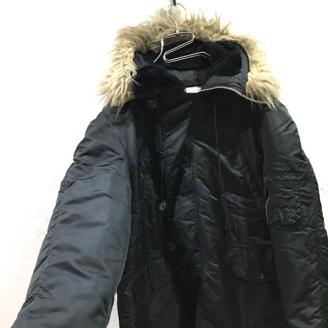 90s USA製 ALPHA N-3B フライトジャケット ヴィンテージ 美品M