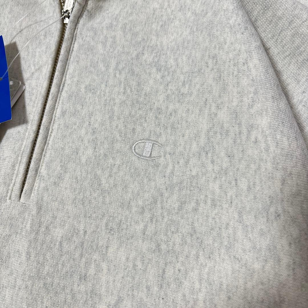 新品◎Champion 別注 フードハーフジップドロストプルオーバー