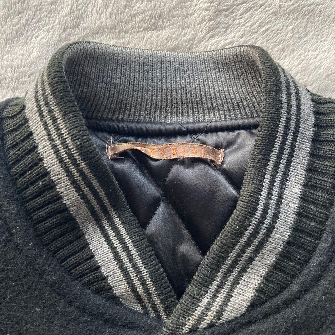 希少XLサイズ　美品　80s MEN’S BIGI 袖レザー　スタジャン