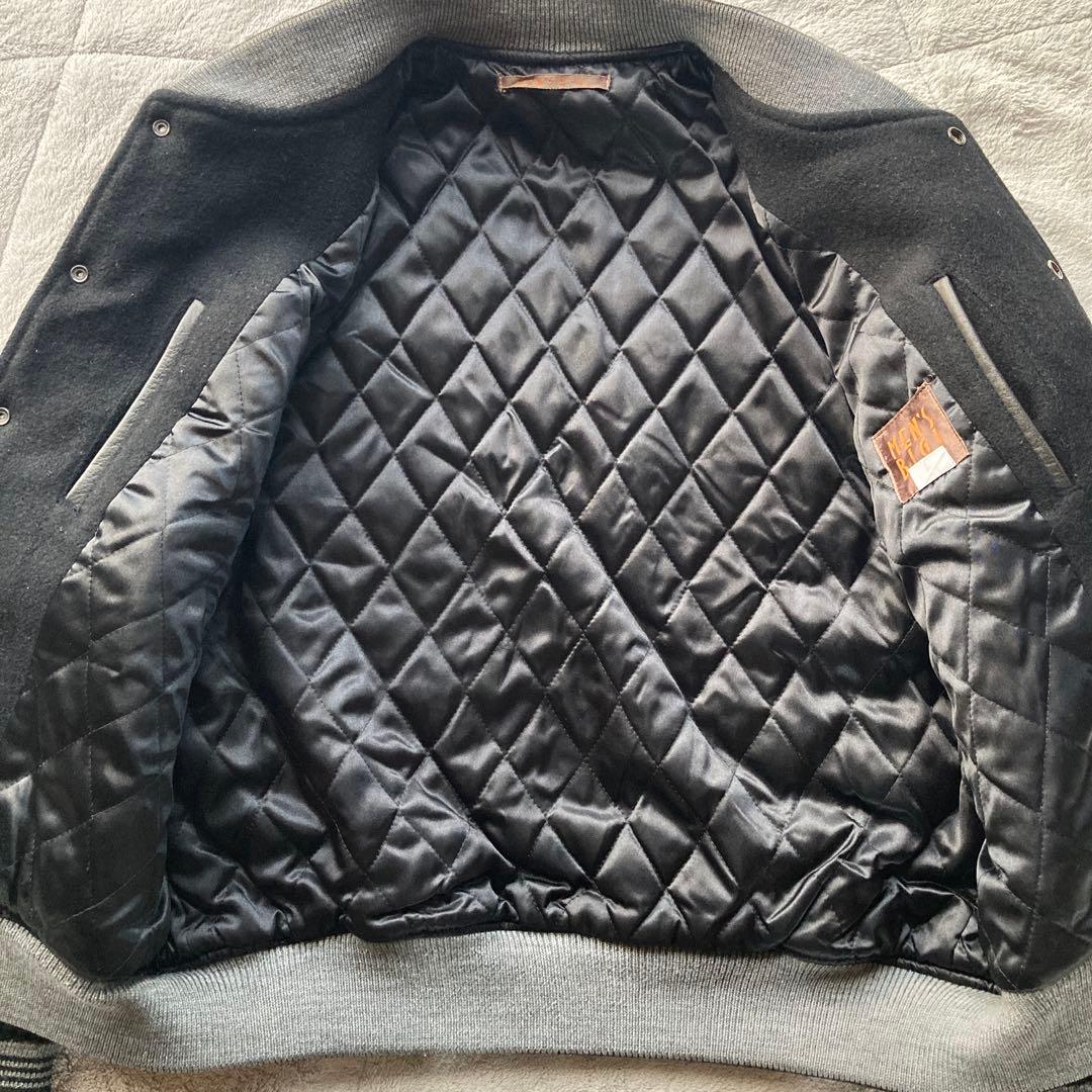 希少XLサイズ　美品　80s MEN’S BIGI 袖レザー　スタジャン