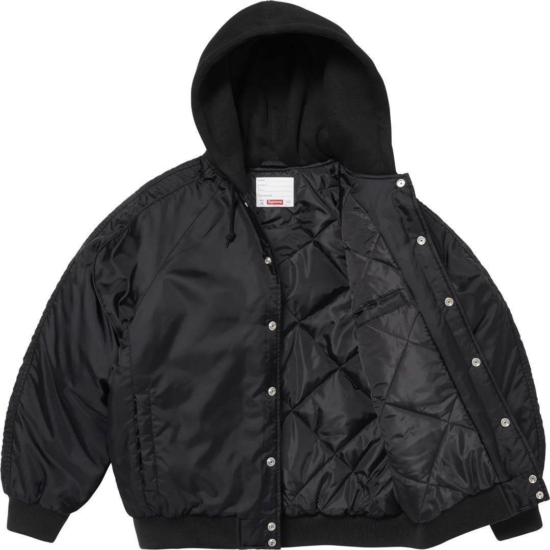 Supreme 24SS Hooded StadiumJacket ブラック M