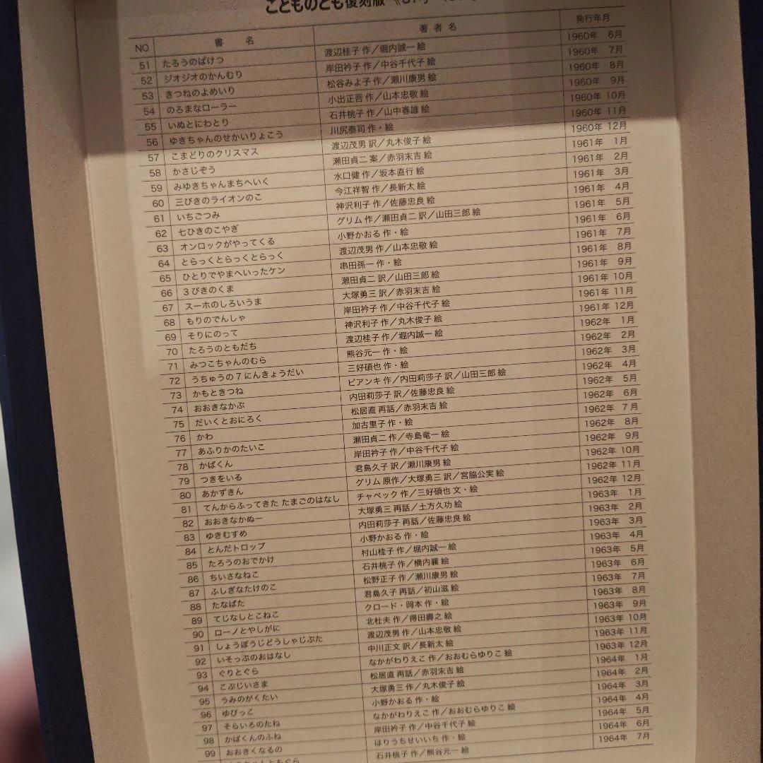 こどものとも復刻版　51-100　福音館書店　絵本