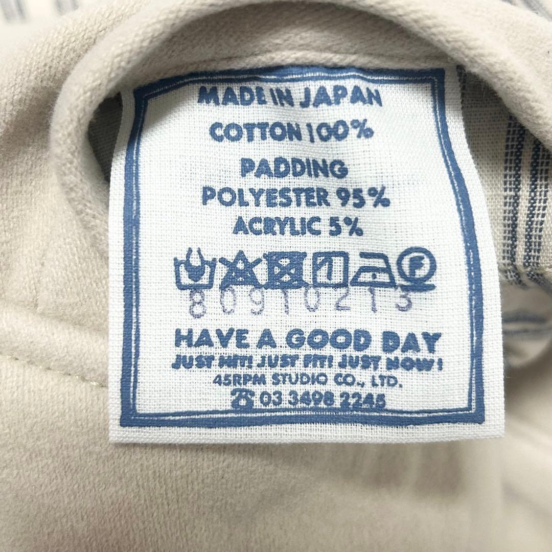 美品✨45R コットンフランネルの908スタンドベスト