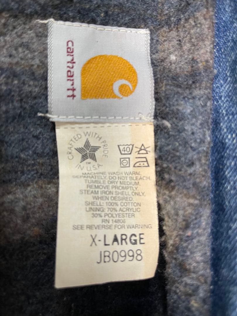 Carhartt カーハート デニムジャケット ブランケットライナー USA製