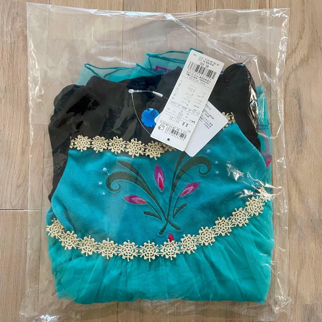 【新品】　anyFAM エルサ　戴冠式　なりきりワンピース　100