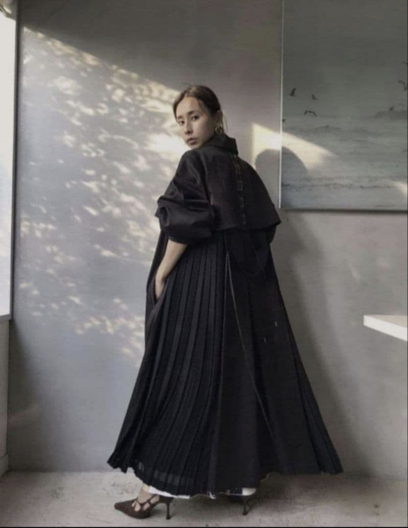 Ameri　BALLOON SLEEVE PLEATS TRENCH