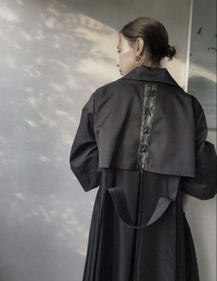 Ameri　BALLOON SLEEVE PLEATS TRENCH