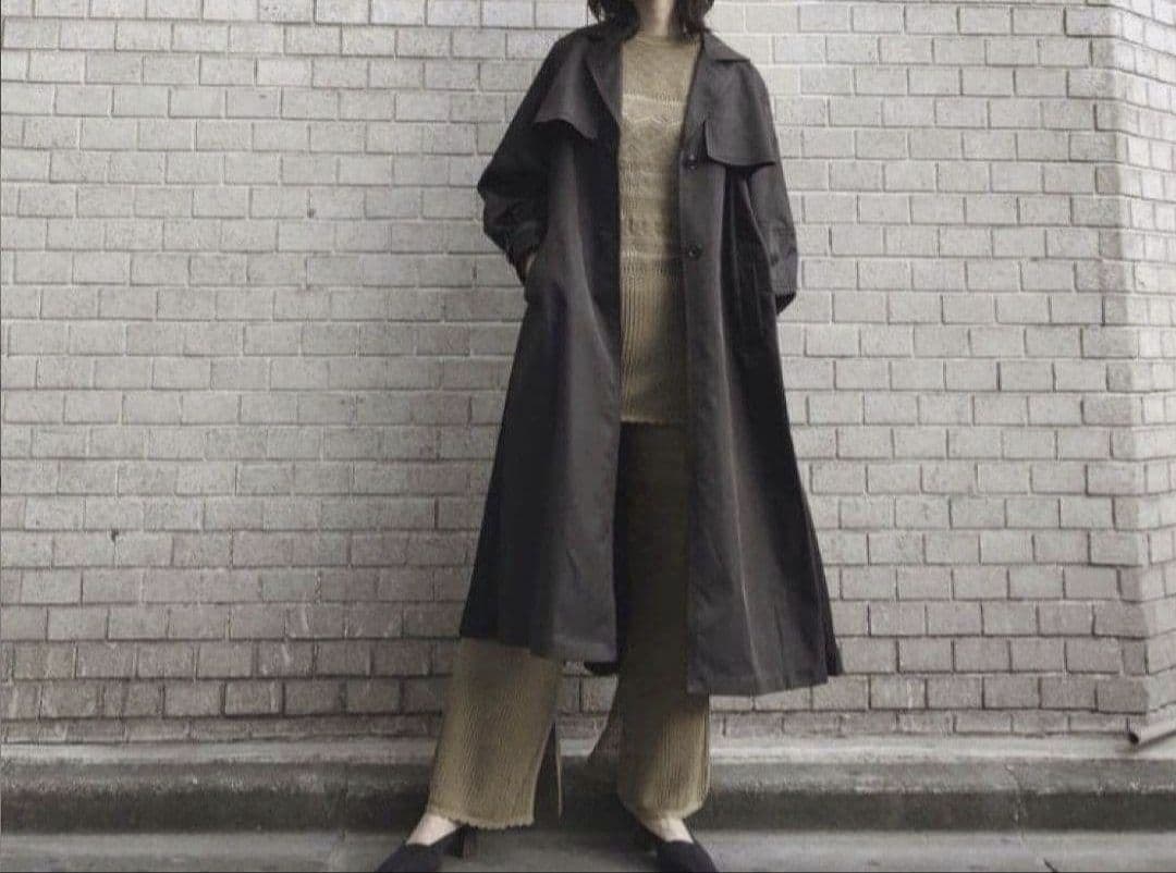 Ameri　BALLOON SLEEVE PLEATS TRENCH