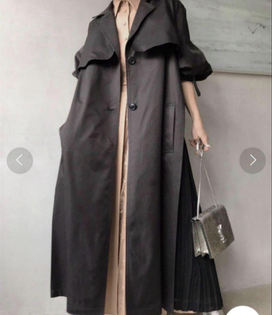 Ameri　BALLOON SLEEVE PLEATS TRENCH