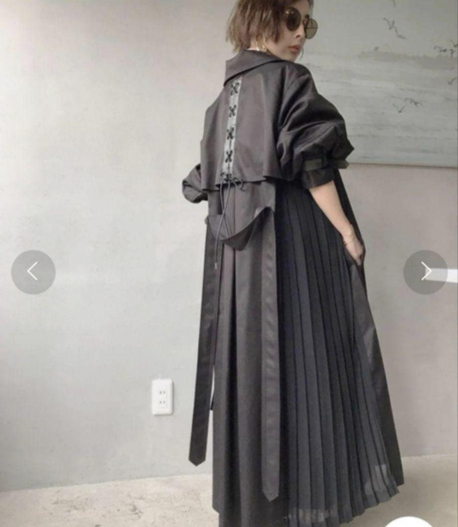 Ameri　BALLOON SLEEVE PLEATS TRENCH