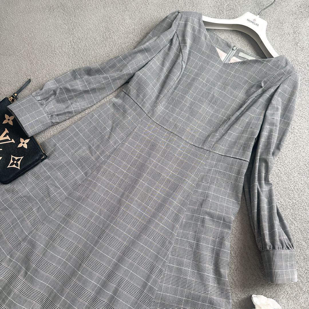 over E オーバーイー グレンチェックワンピース 96サイズ　グラマー