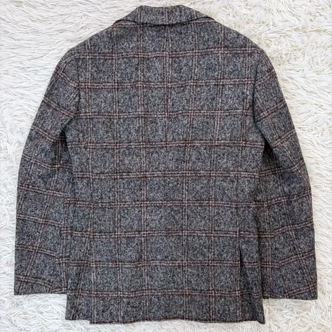 未使用級✨Brilla テーラードジャケット フェルラ生地 チェック アルパカ
