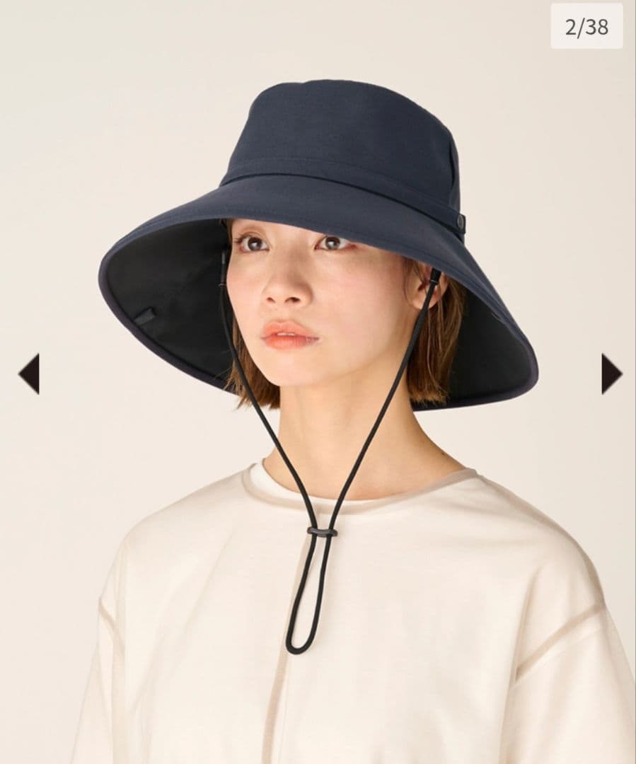 サンバリア100 ウィンドハット　M 　ネイビー