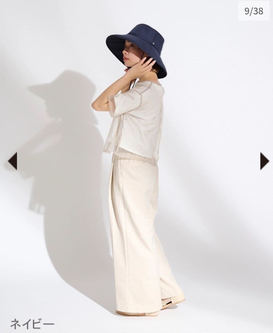 サンバリア100 ウィンドハット　M 　ネイビー