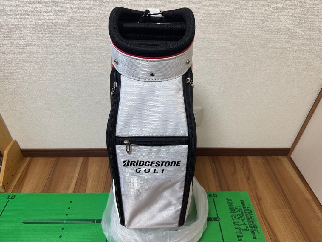 BRIDGESTONE GOLF キャディバッグ ホワイト/レッド/ブラック