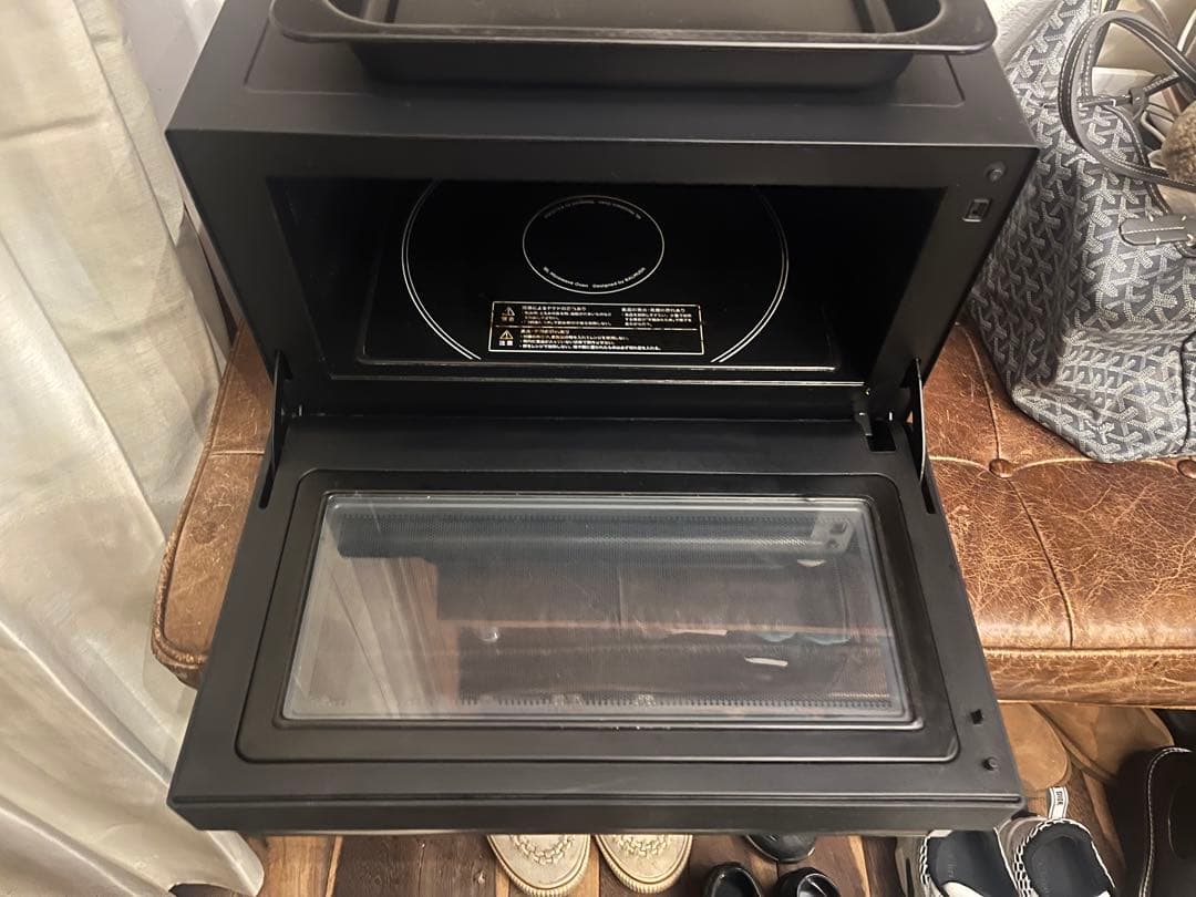 【値下げしました】BALMUDA オーブンレンジ ブラック2018年製