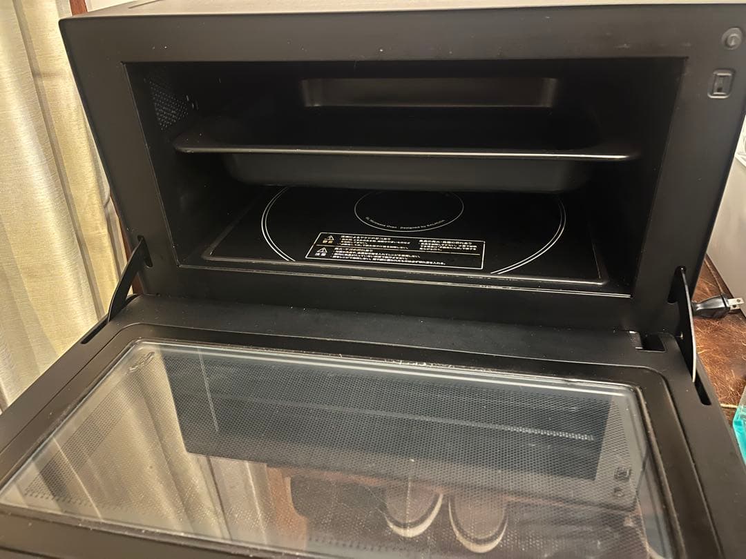 【値下げしました】BALMUDA オーブンレンジ ブラック2018年製