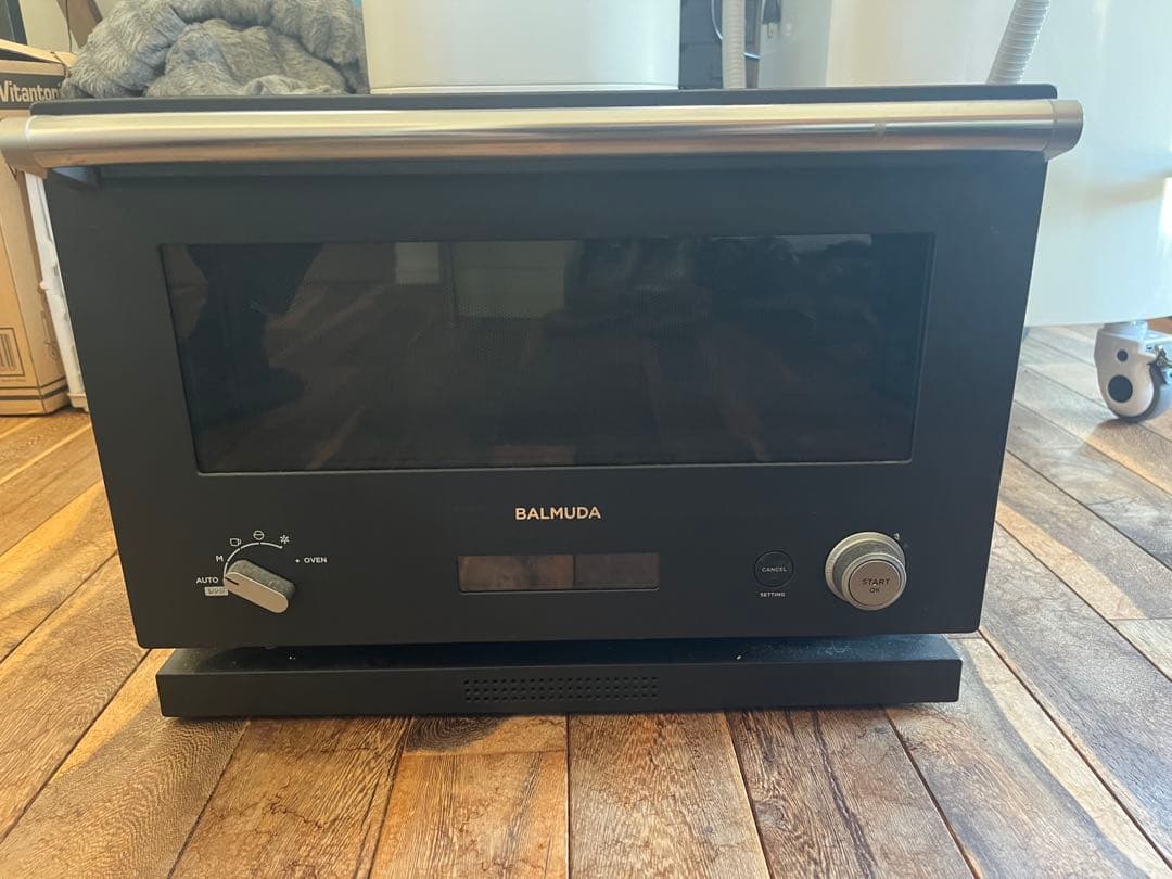 【値下げしました】BALMUDA オーブンレンジ ブラック2018年製