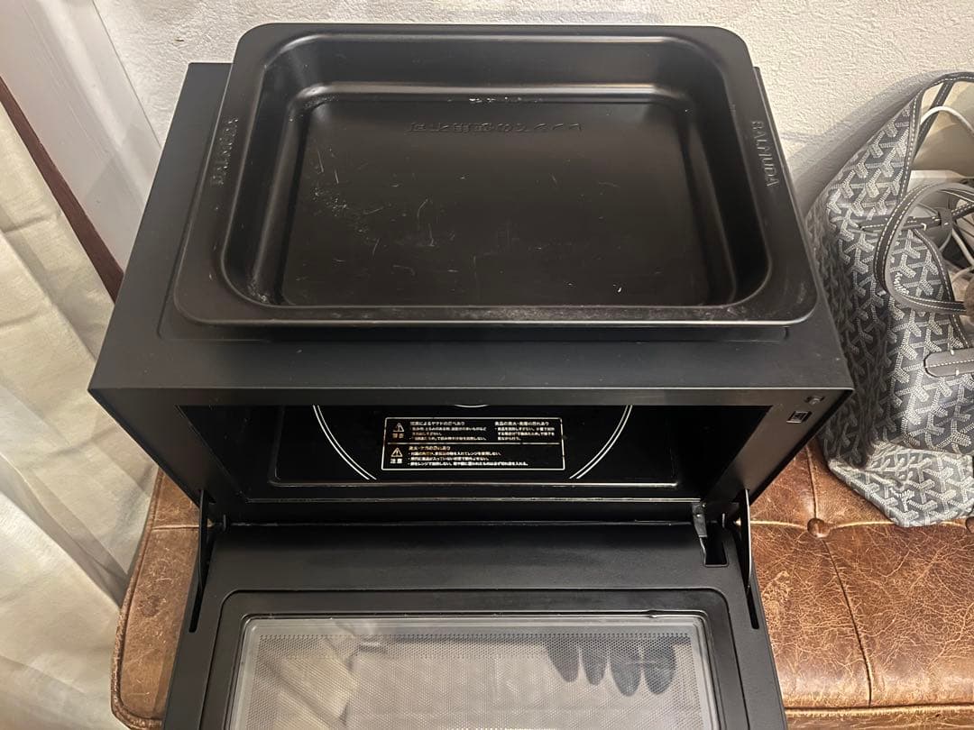 【値下げしました】BALMUDA オーブンレンジ ブラック2018年製