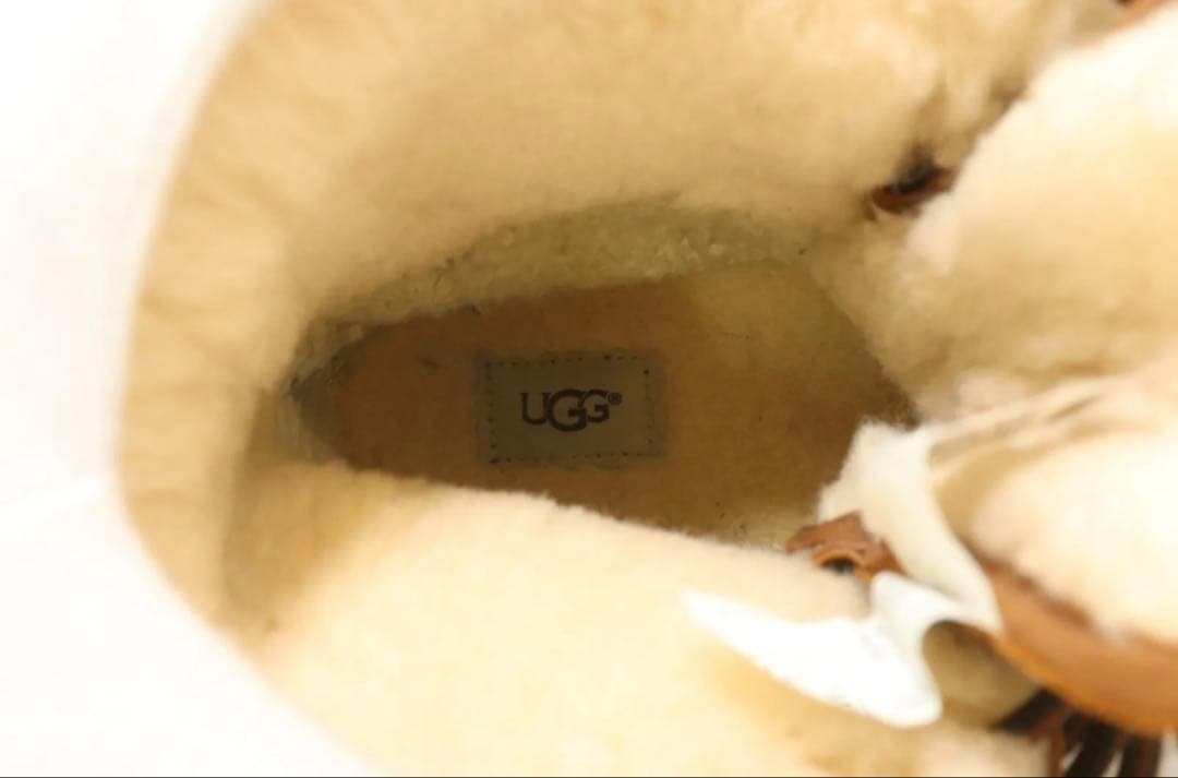 UGG スノーブーツ 29 UGG BUTTE BOOTS ブラウン×ブラック