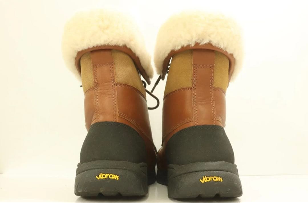 UGG スノーブーツ 29 UGG BUTTE BOOTS ブラウン×ブラック