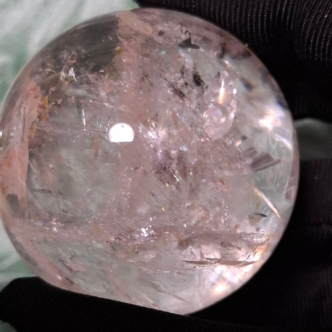 ご注文品です！希少激安！！ピンクファイヤークォーツスフィア お纏め