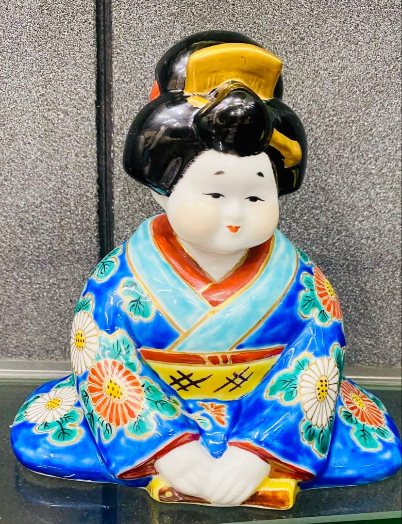 縁起物　九谷焼 おたふく