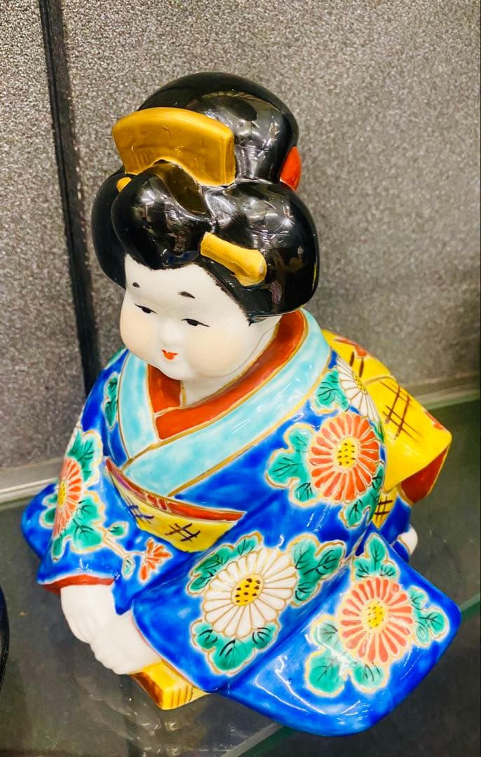 縁起物　九谷焼 おたふく