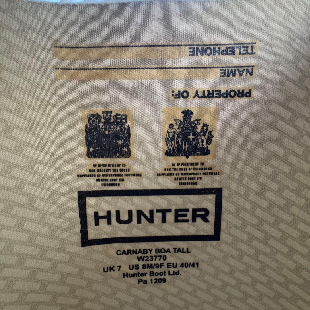 ハンター 希少 パイソン型押し レインブーツ 長靴 エキゾチック 【26cm】