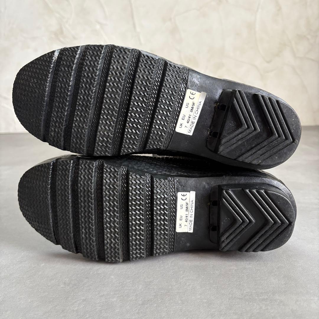 ハンター 希少 パイソン型押し レインブーツ 長靴 エキゾチック 【26cm】