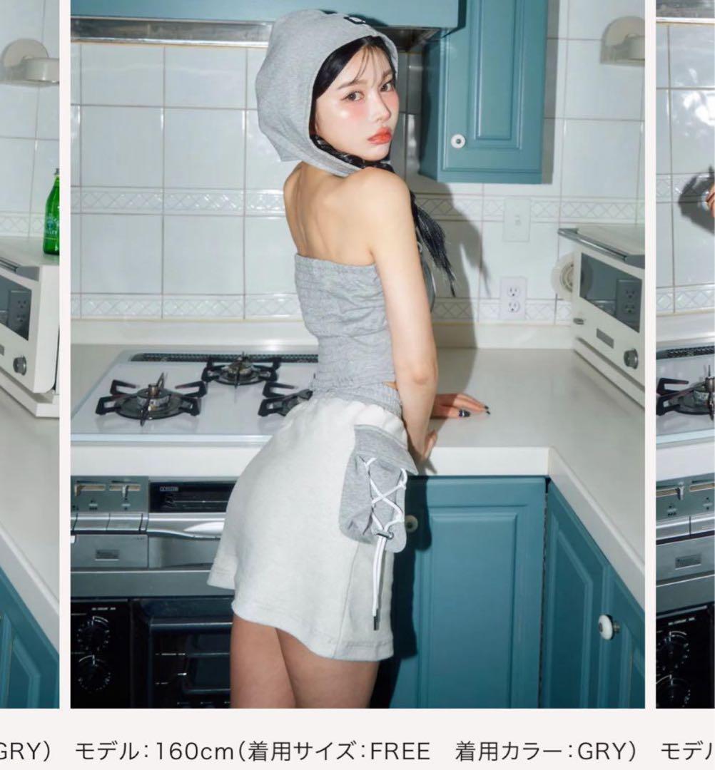 Darich コルセットフードスウェット上下セット