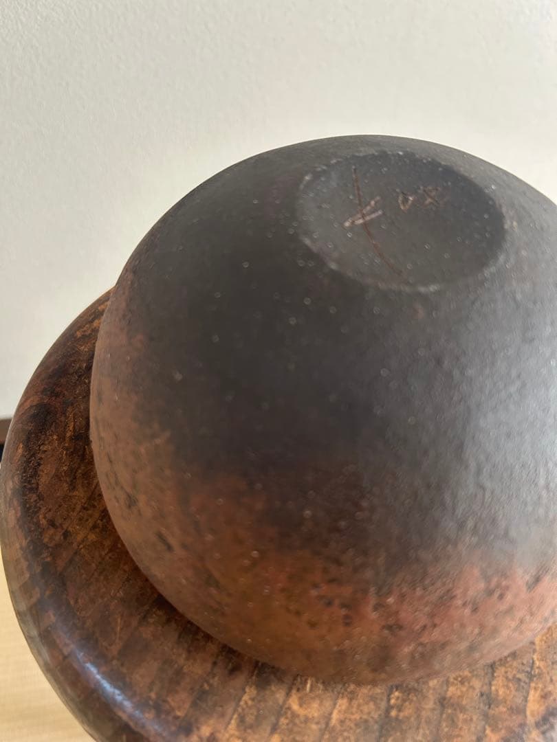 なっき　新品未使用　入手困難　人気陶芸作家　高田かえさん　茶土ドラ鉢　大