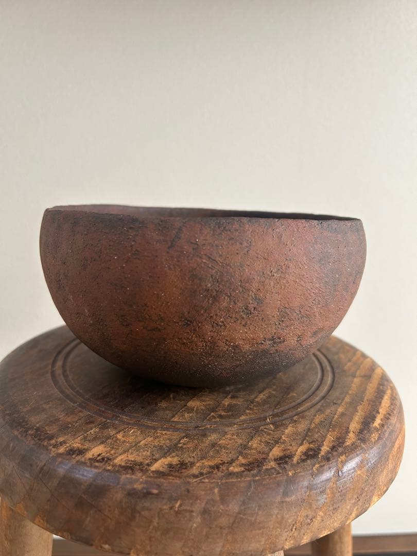 なっき　新品未使用　入手困難　人気陶芸作家　高田かえさん　茶土ドラ鉢　大
