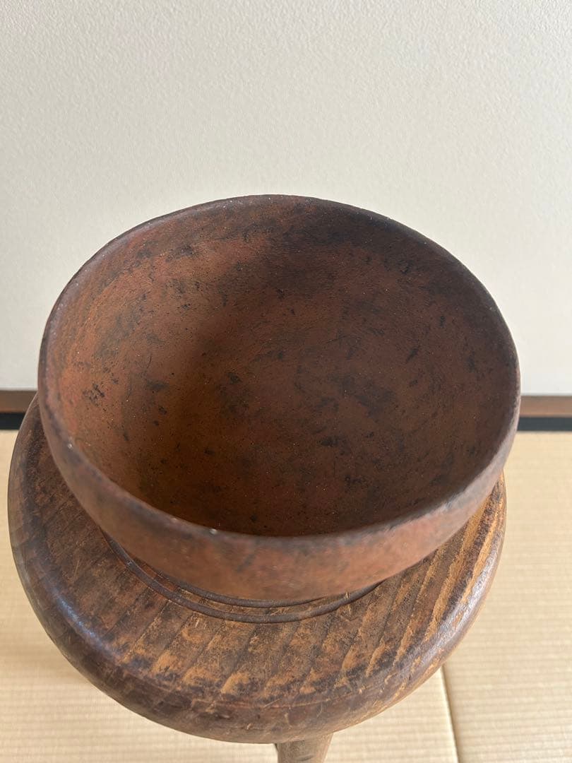 なっき　新品未使用　入手困難　人気陶芸作家　高田かえさん　茶土ドラ鉢　大