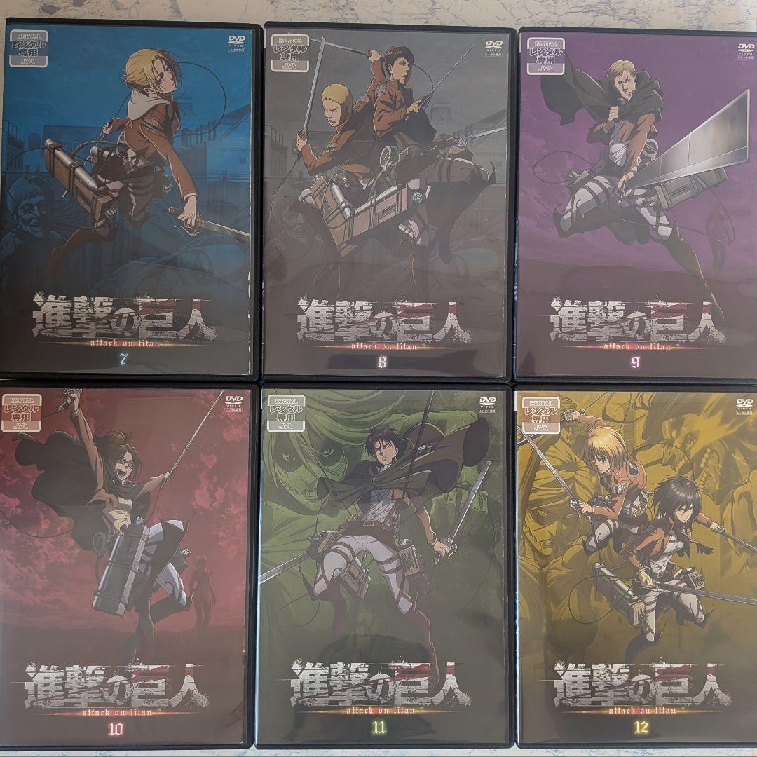 DVD　進撃の巨人　1期、2期、3期、final、劇場版　全50巻　新品ケース付