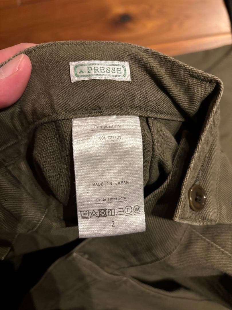 パンツ A.PRESSE USAF Hemmed Bottoms