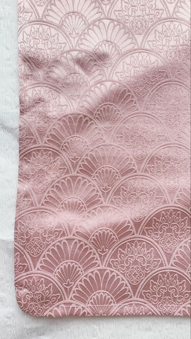 【訳あり特別価格】　正絹　訪問着　絞り　刺繍　ピンクマーメイド