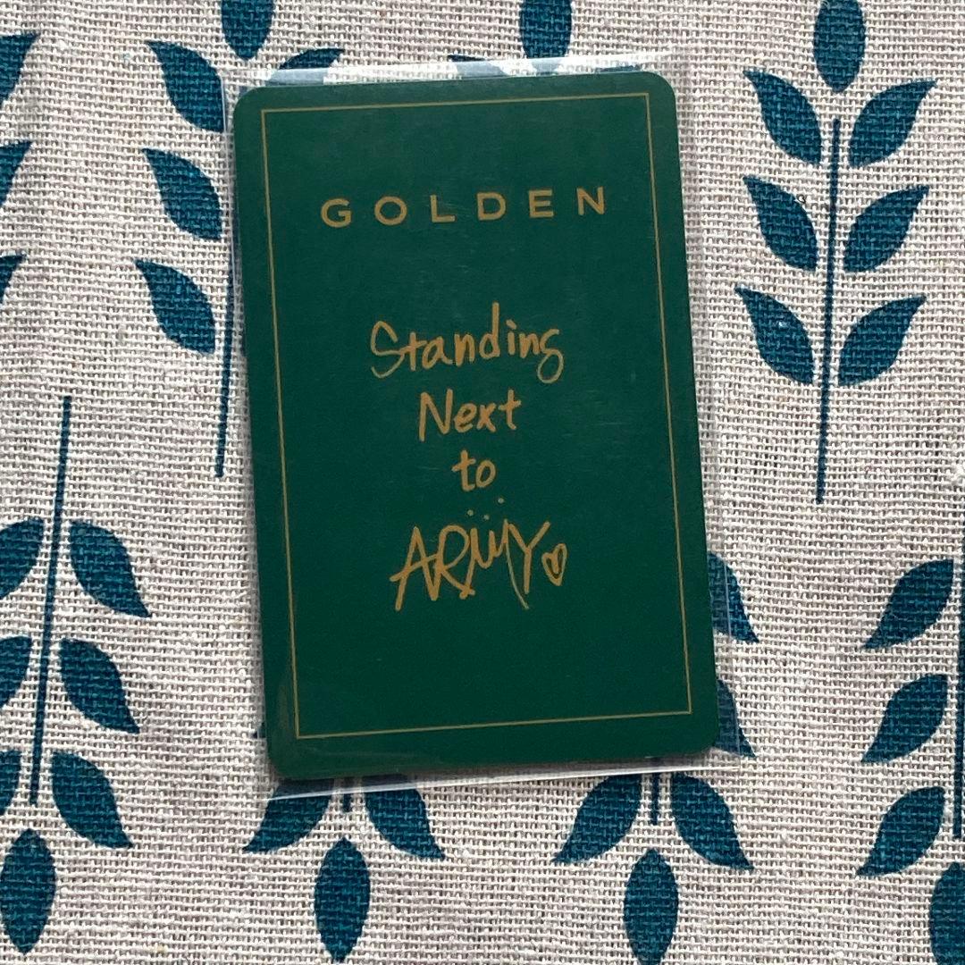 BTS フォトカード GOLDEN 事前収録 ジョングクトレカ